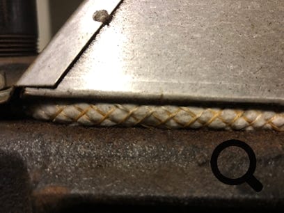 Ceramic fibre seal 3 on Potterton Netaheat